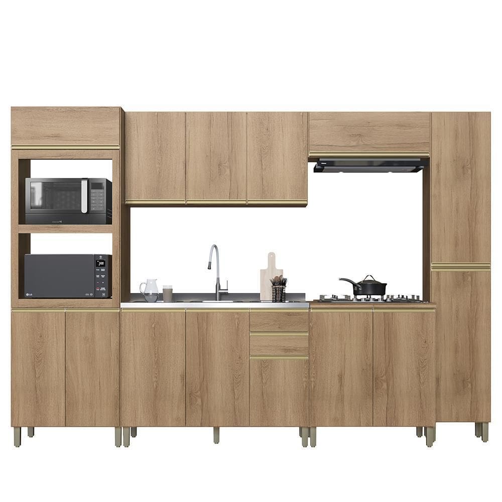Cozinha Modulada Dinamarca 6 Peças com Torre Quente 2 Fornos - Indékes
