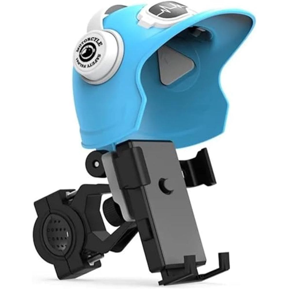 Suporte de Celular com Carregador 2.4a USB Garra para Moto Fixação no Retrovisor ou Parafuso do Guidão