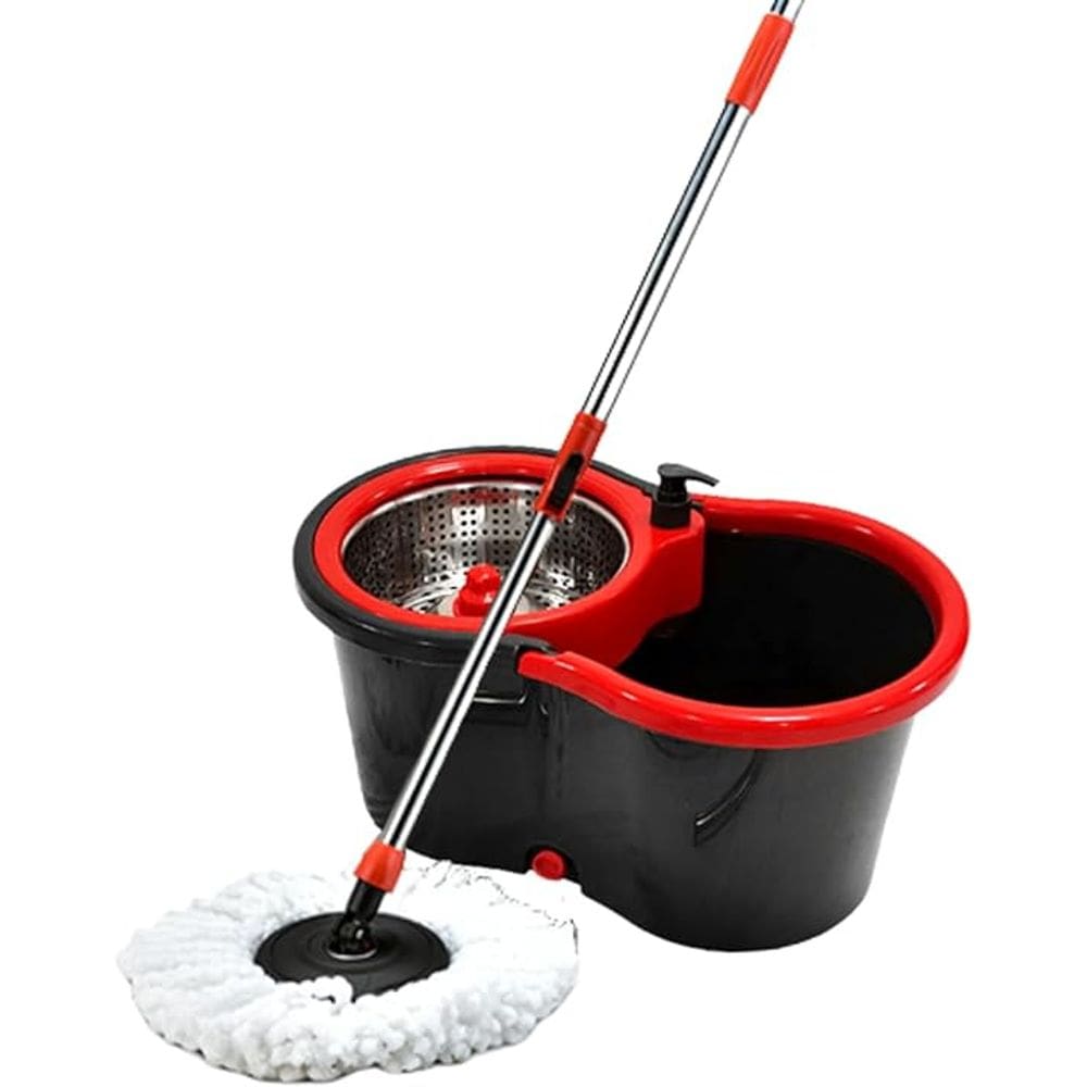 Mop Giratório Tornado, Inox, 360, Limpeza, Esfregão Microfibra, Perfect Pro, Condor