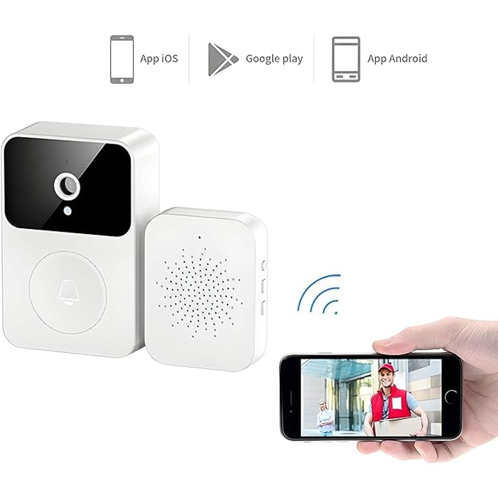 Video Porteiro Campainha Com Câmera Wifi Inteligente Áudio
