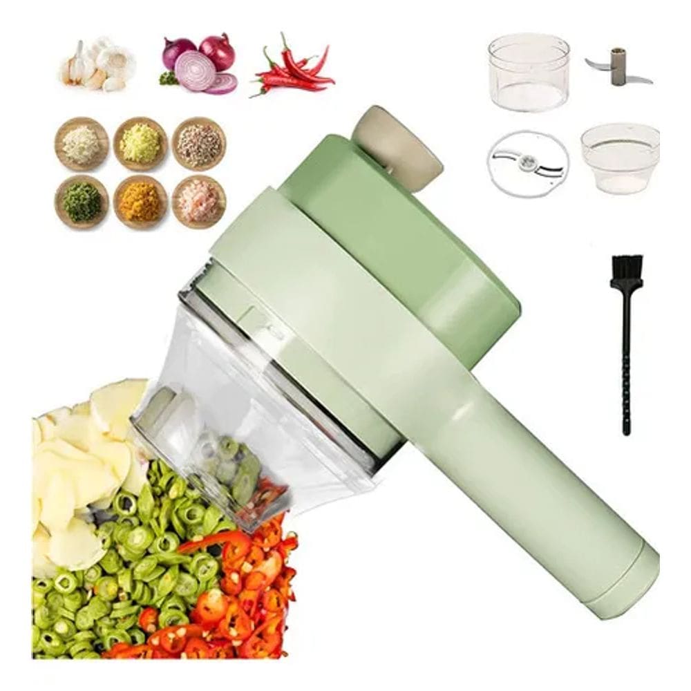 Triturador de Alho Elétrico Sem Fio, Moedor de Alimentos USB