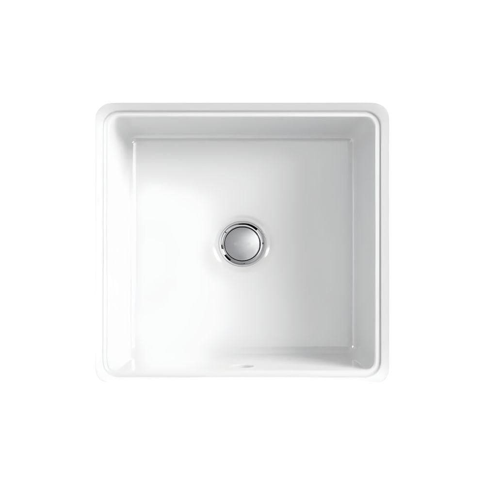 Cuba Para Banheiro Kohler Vox Petit De Embutir Quadrada 40x40cm Branca 28635br-0
