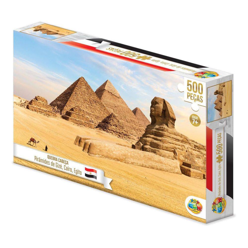 Quebra Cabeça 500 Peças Pirâmides De Gizé Cairo Egito