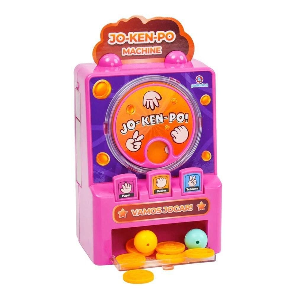 Jogo Brinquedo JO-KEN-PO Infantil Interativo Pedra Papel Tesoura Polibrinq