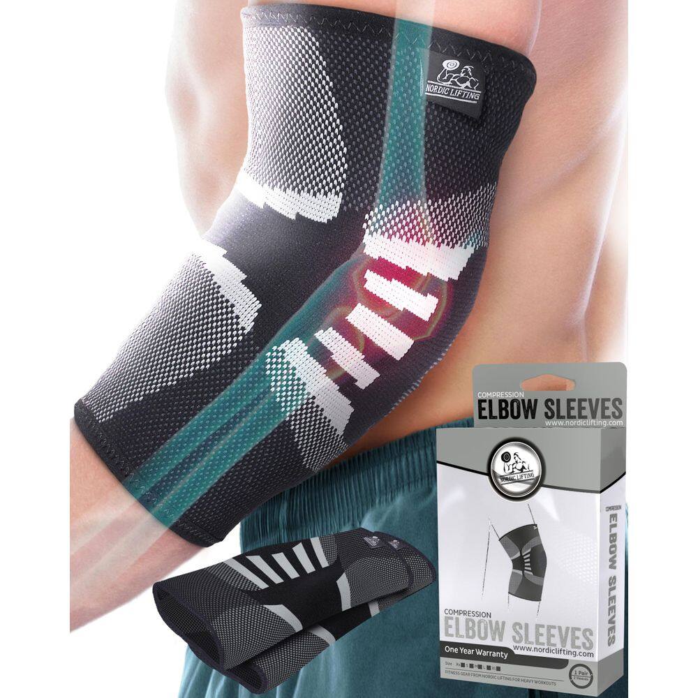 Mangas de compressão de cotovelo Nordic Lifting para homens e mulheres