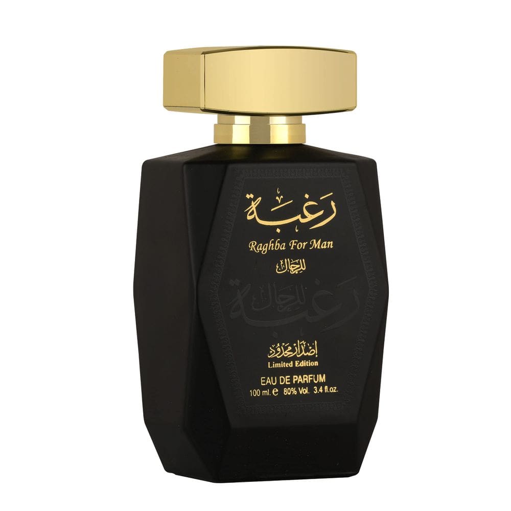 Conjunto de perfumes Lattafa Perfumes Raghba para homens 100mL + 50mL