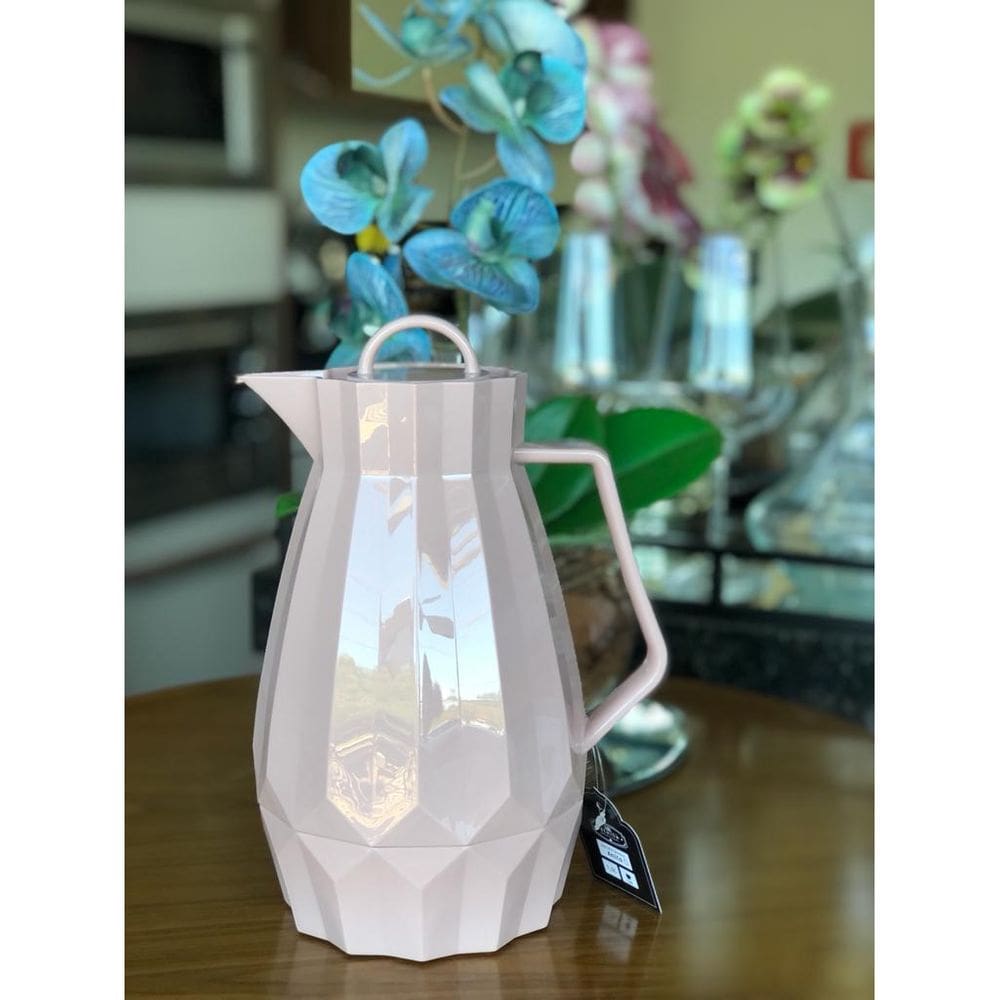 Garrafa Térmica Anita 1L Rosa chá linha Premium