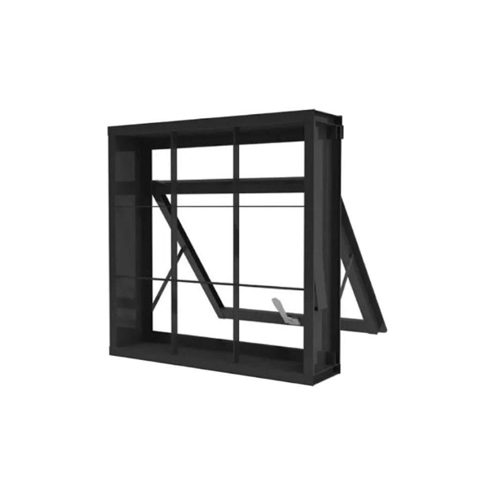 Vitrô Maxim-ar Em Aço Com Grade Quadriculada 60x60 R120 Tradição