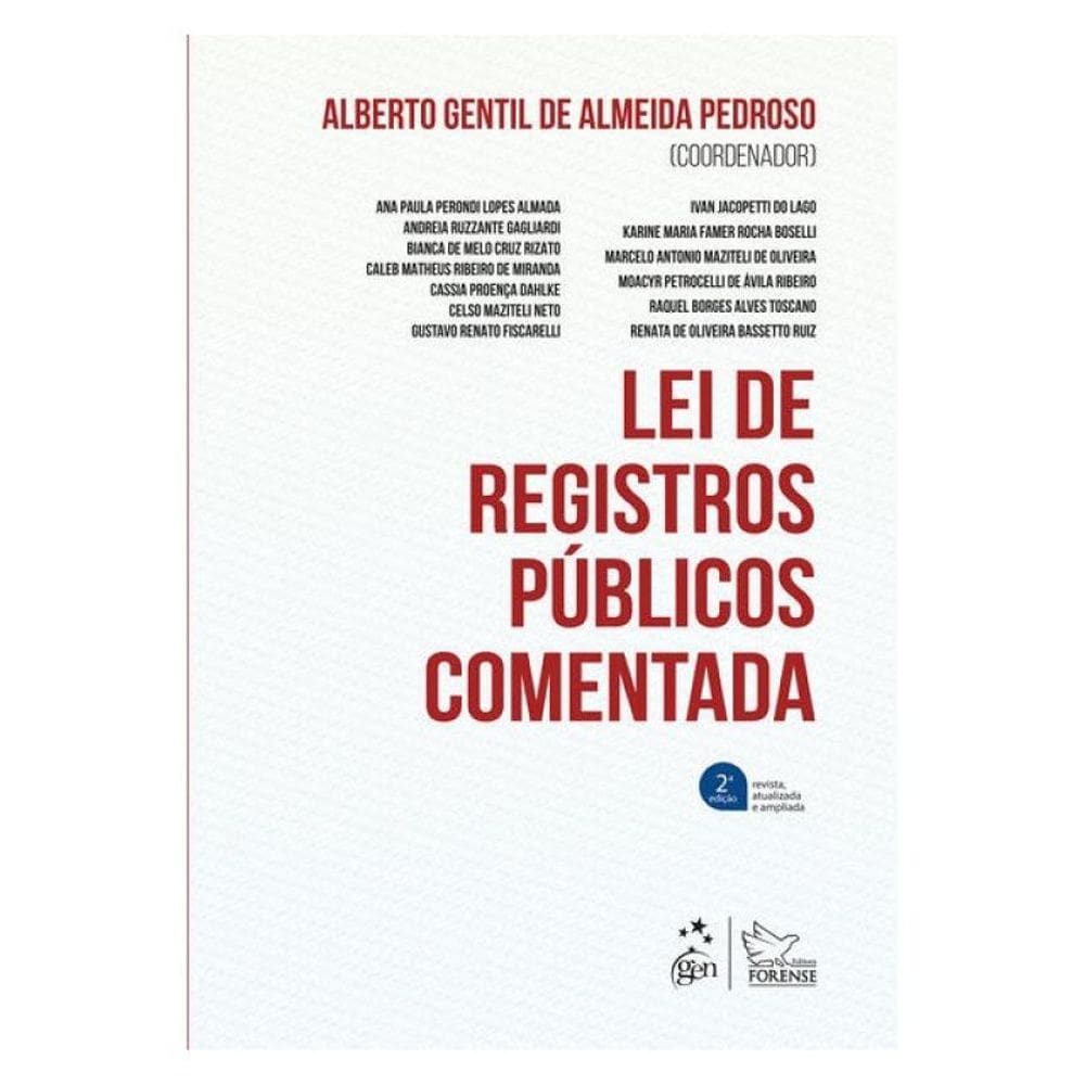 Lei De Registros Públicos Comentada - 2ª Edição 2025