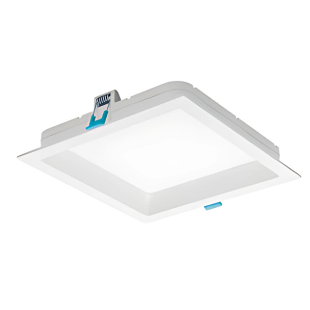 Plafon De Led Deep Quadrado Recuado 18W Branco Neutro - Branco - Delis