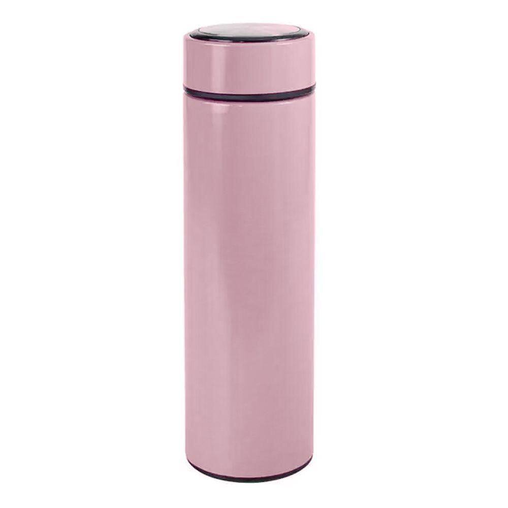 Garrafa Térmica Inox 500ml Quente Frio Tampa Rosa Nº19