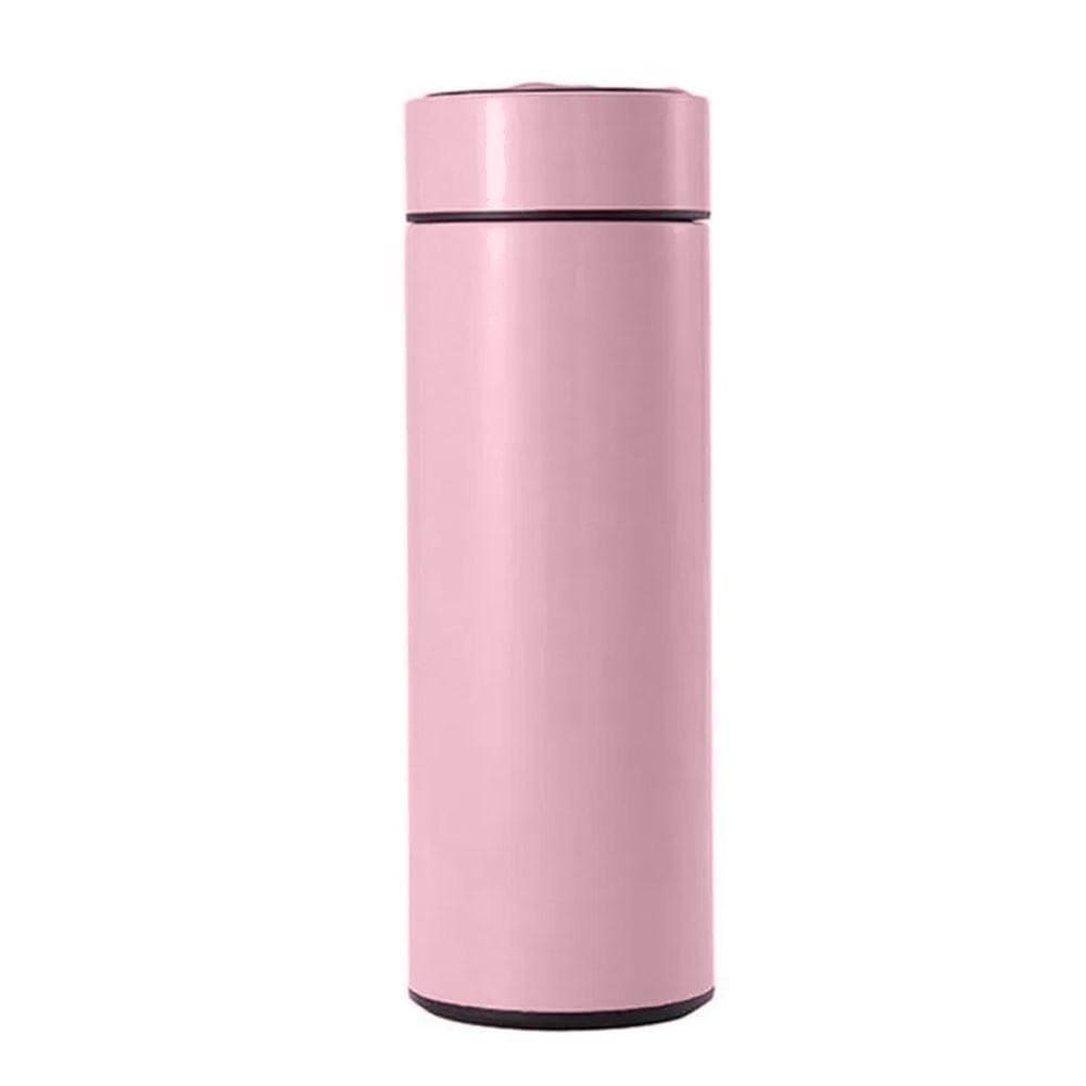 Garrafa Térmica Inox 500ml Quente Frio Tampa Rosa Nº15