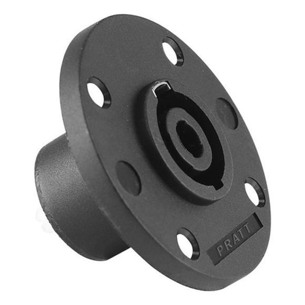 Kit 10 Conector Speakon Painel Com Trava Metal Tipo Neutrik