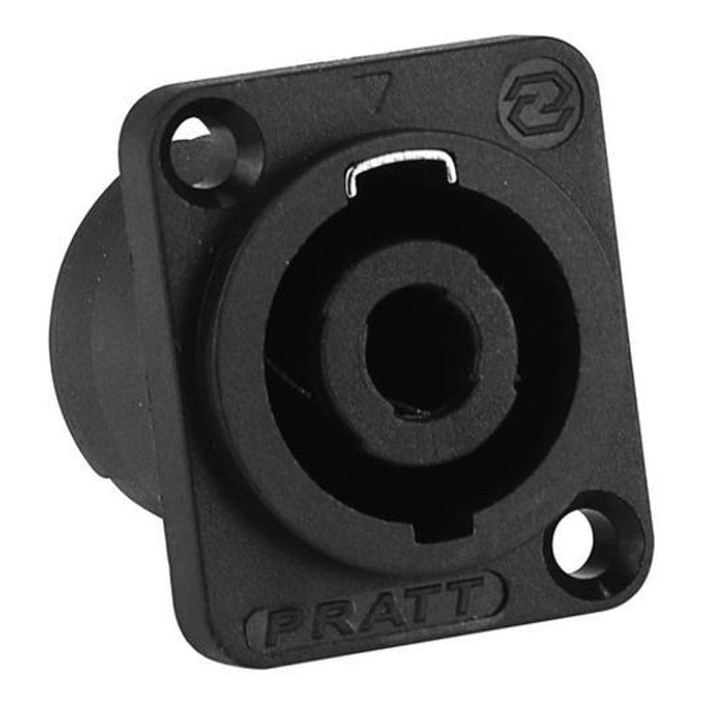 Kit 10 Conector Speakon Painel Com Trava Metal Tipo Neutrik
