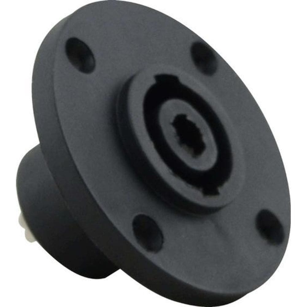 Conector Speakon Painel Redondo Metal Fêmea 4V Linha Pesada