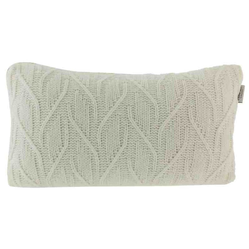 Almofada Rinzeira Tricô Laguna 30x50 Pérola Kacyumara