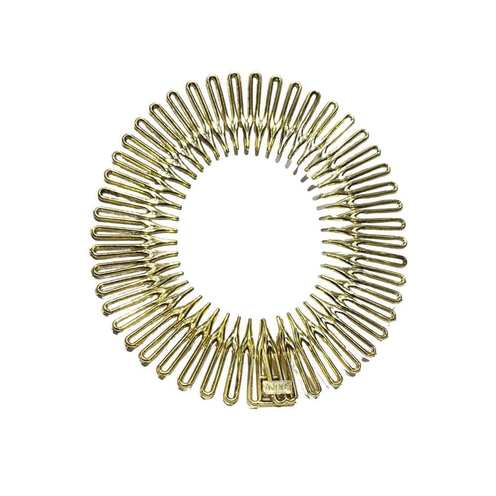 Tiara Bell Dourada Prendedor Cabelo 12Cm
