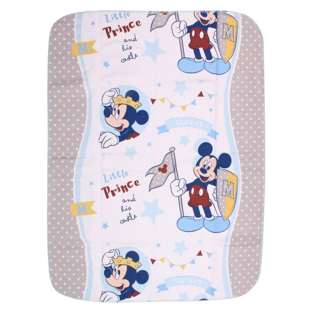 Cobertor Bebê Berço Mickey 70X90Cm Crochê Minasrey Enxoval