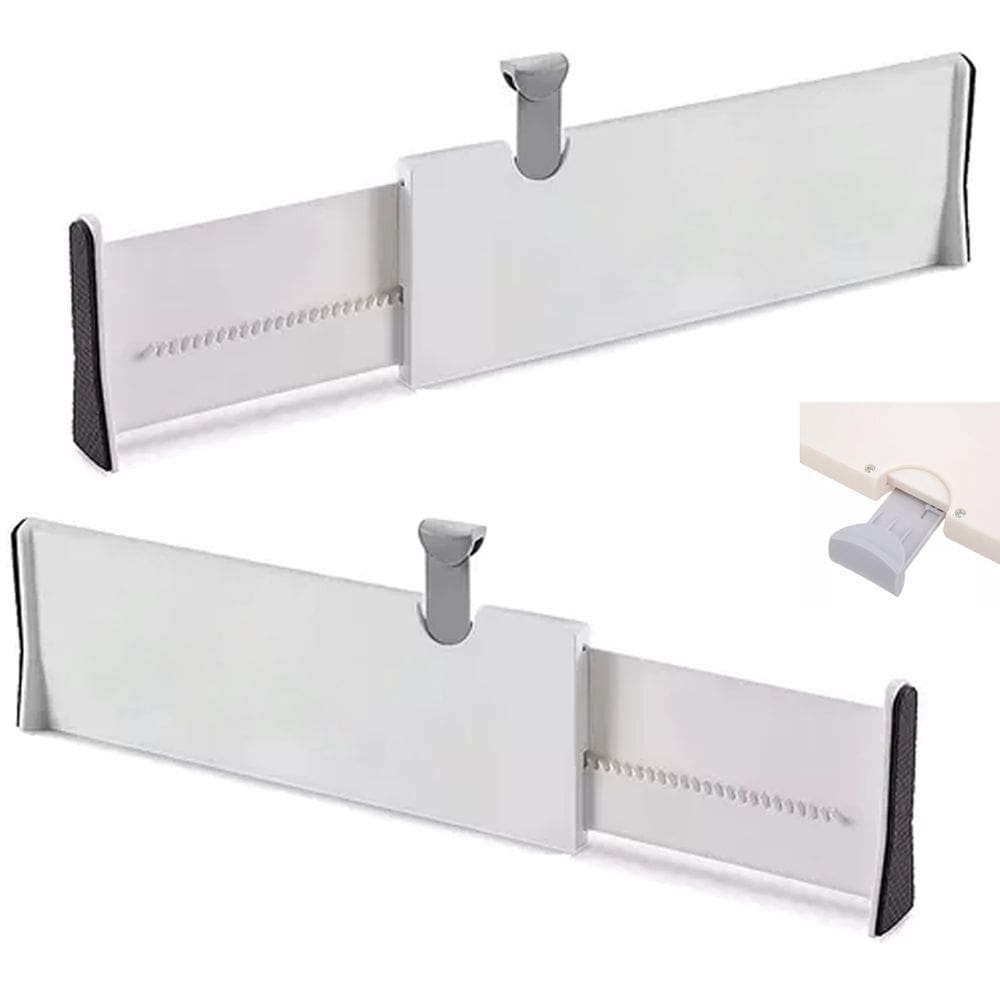 Organizador de Gaveta Separador Ajustavel Divisoria Extensivel Retratil Roupa Livro Utensilios Talheres Casa Quarto Sala Cozinha Multiuso