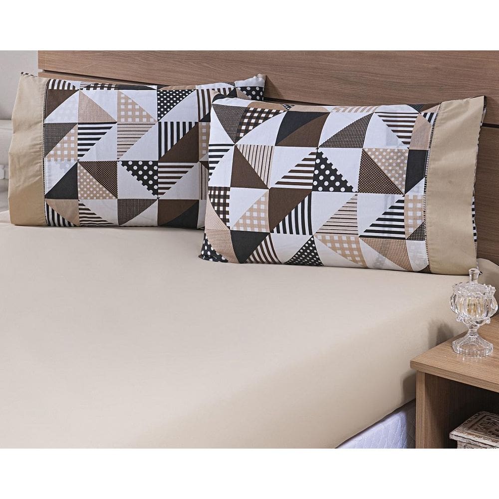 Kit 04 Fronhas Avulsas 80X60Cm Percal 100% Algodão 180 Fios