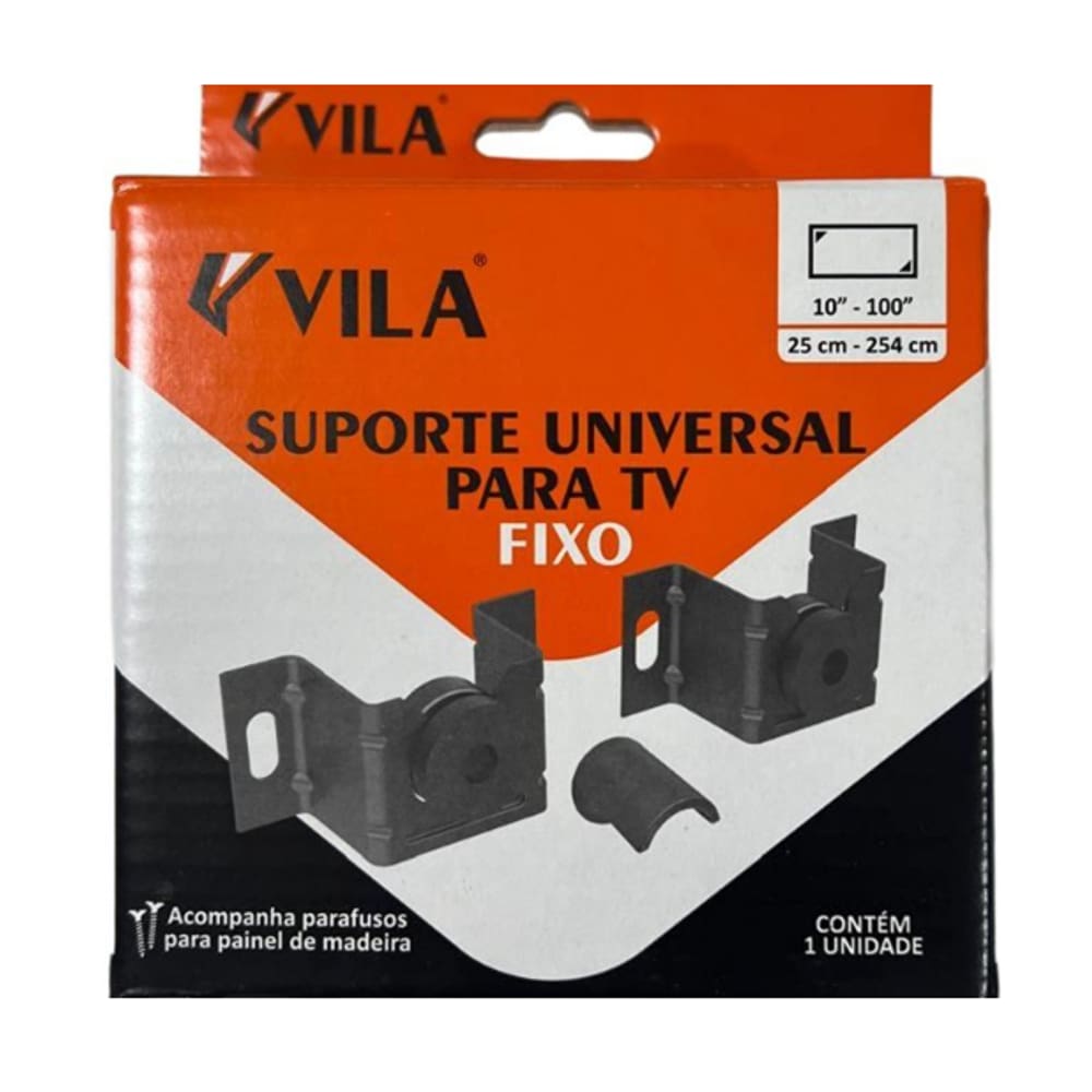 Suporte de TV 10 a 100 Fixo Universal - Vila