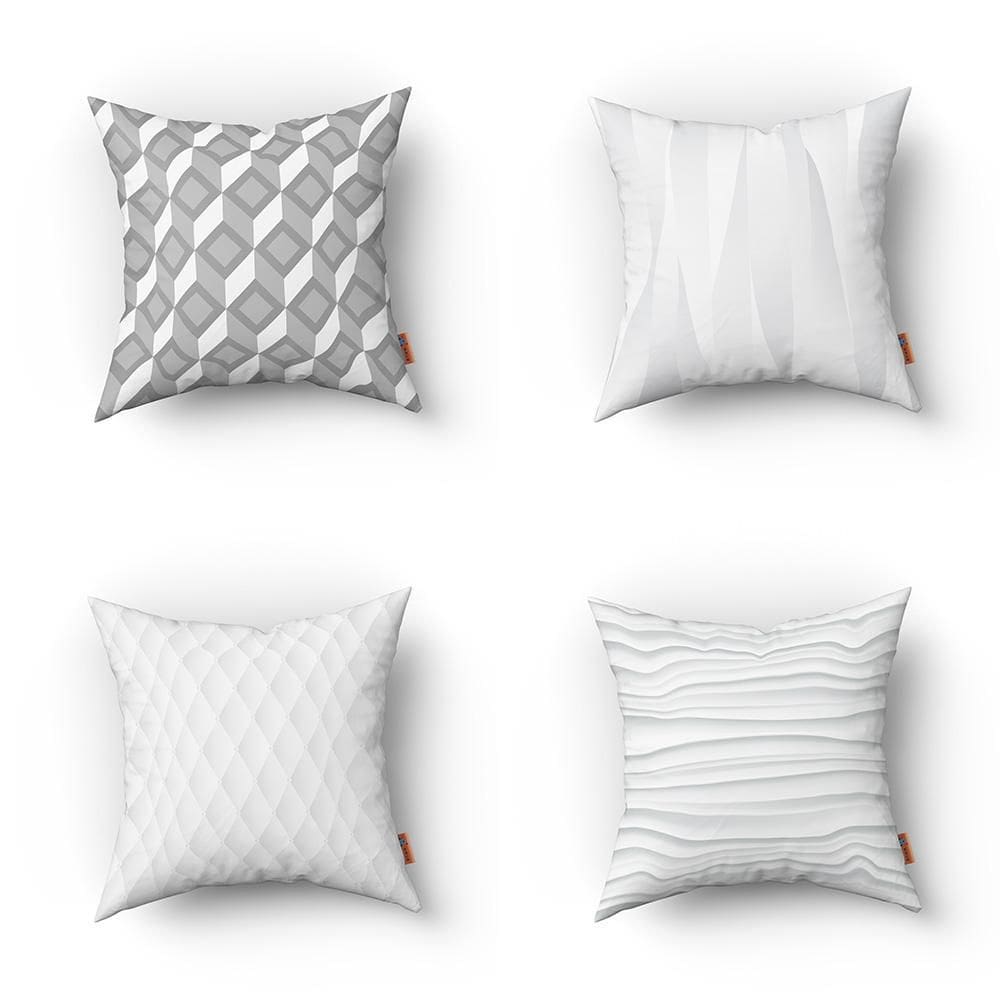Kit Capas De Almofadas Decorativas Estampadas - 35 X 35 Cm