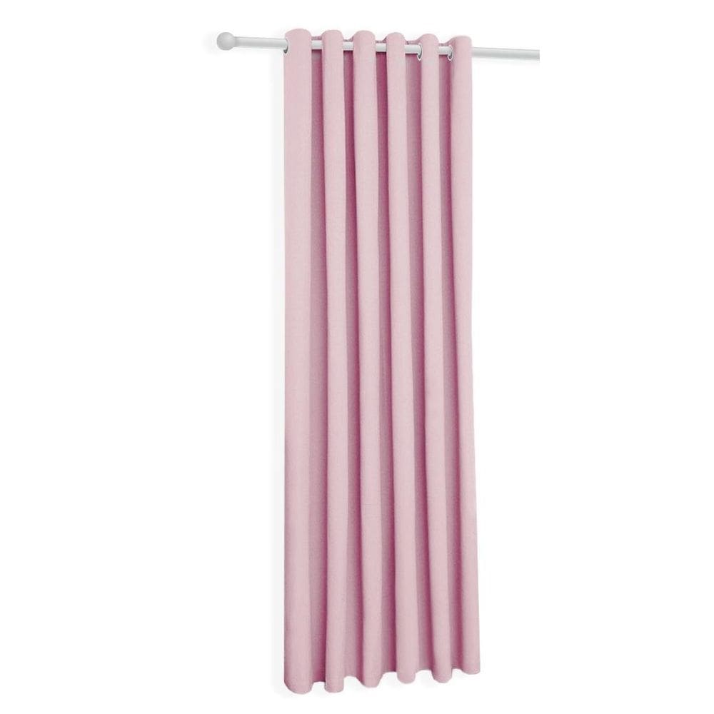 Cortina Rosa-Bebê Cromada Oxford Uma Folha 150X230