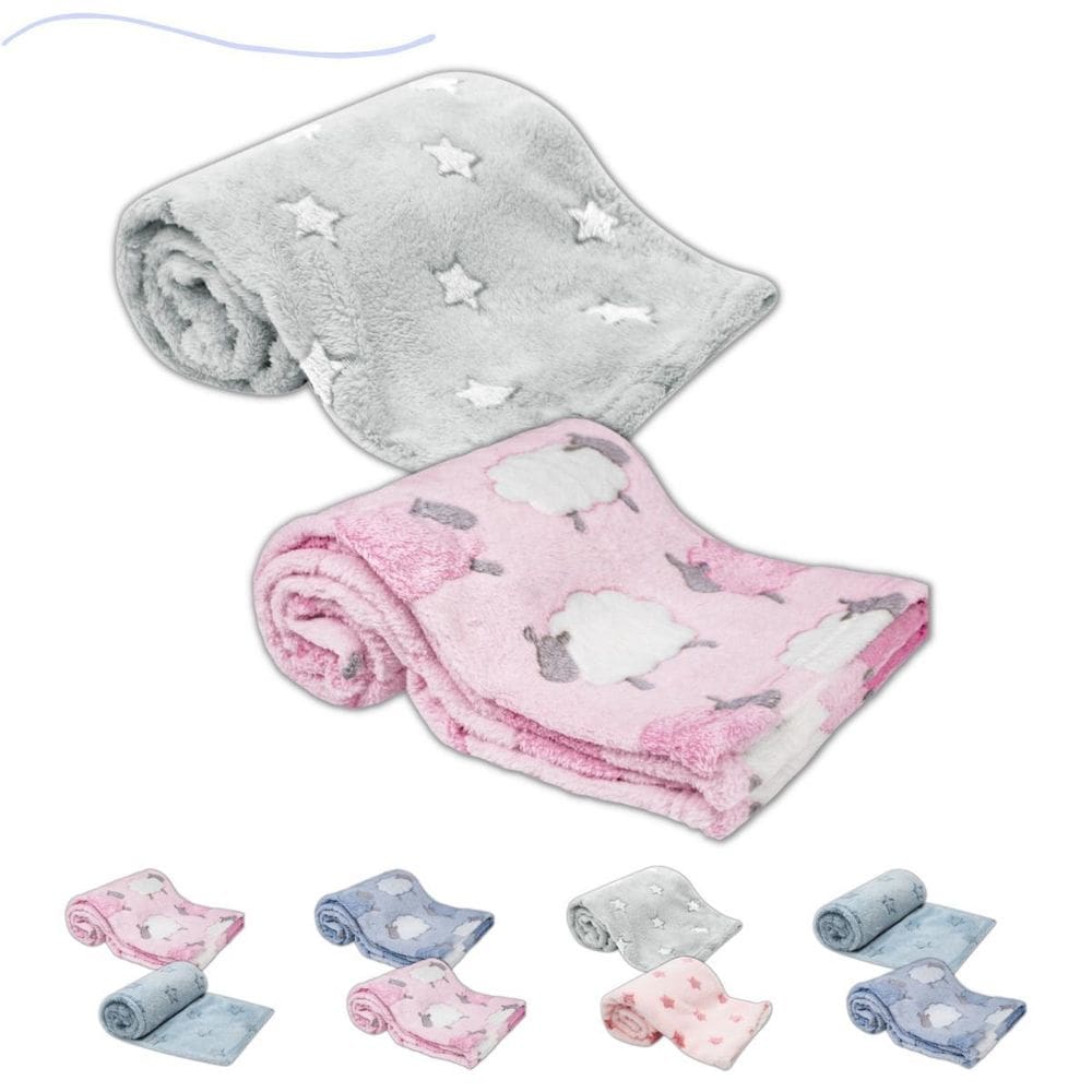 Kit 2 Mantinhas Cobertor Infantil Soninho Do Bebe Poliéster