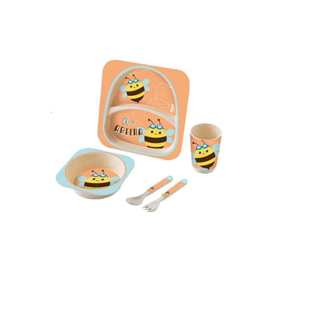 Kit Alimentação Baby 5 Peças Abelha - Zoop Toys