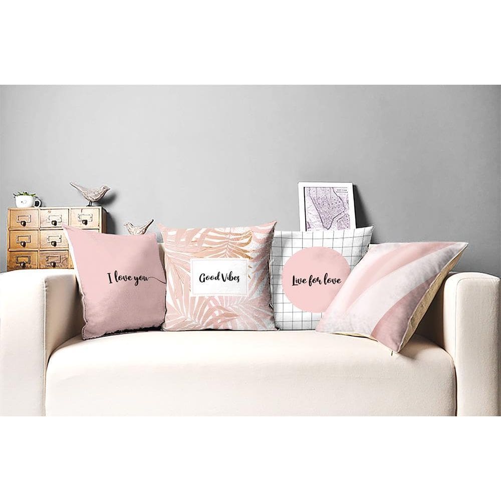 Kit Almofadas Decorativas Estampadas 45 X 45 Cm