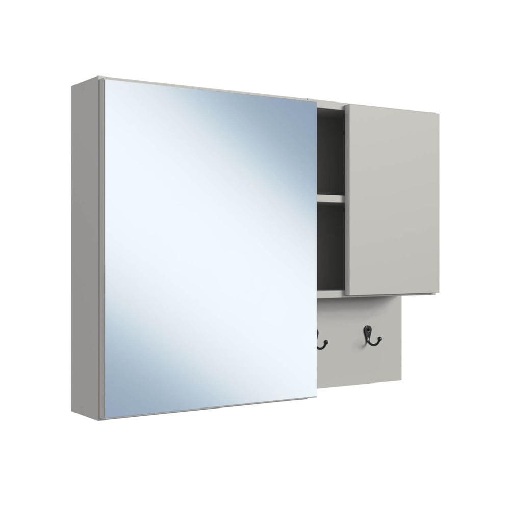 Armário Espelheira para Banheiro Arenas 2 Nichos e 2 Portas ES8010A