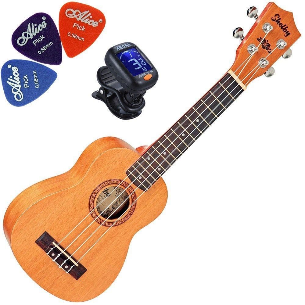 Kit Ukulele Soprano Acústico Su21M Stnt Mogno Shelby