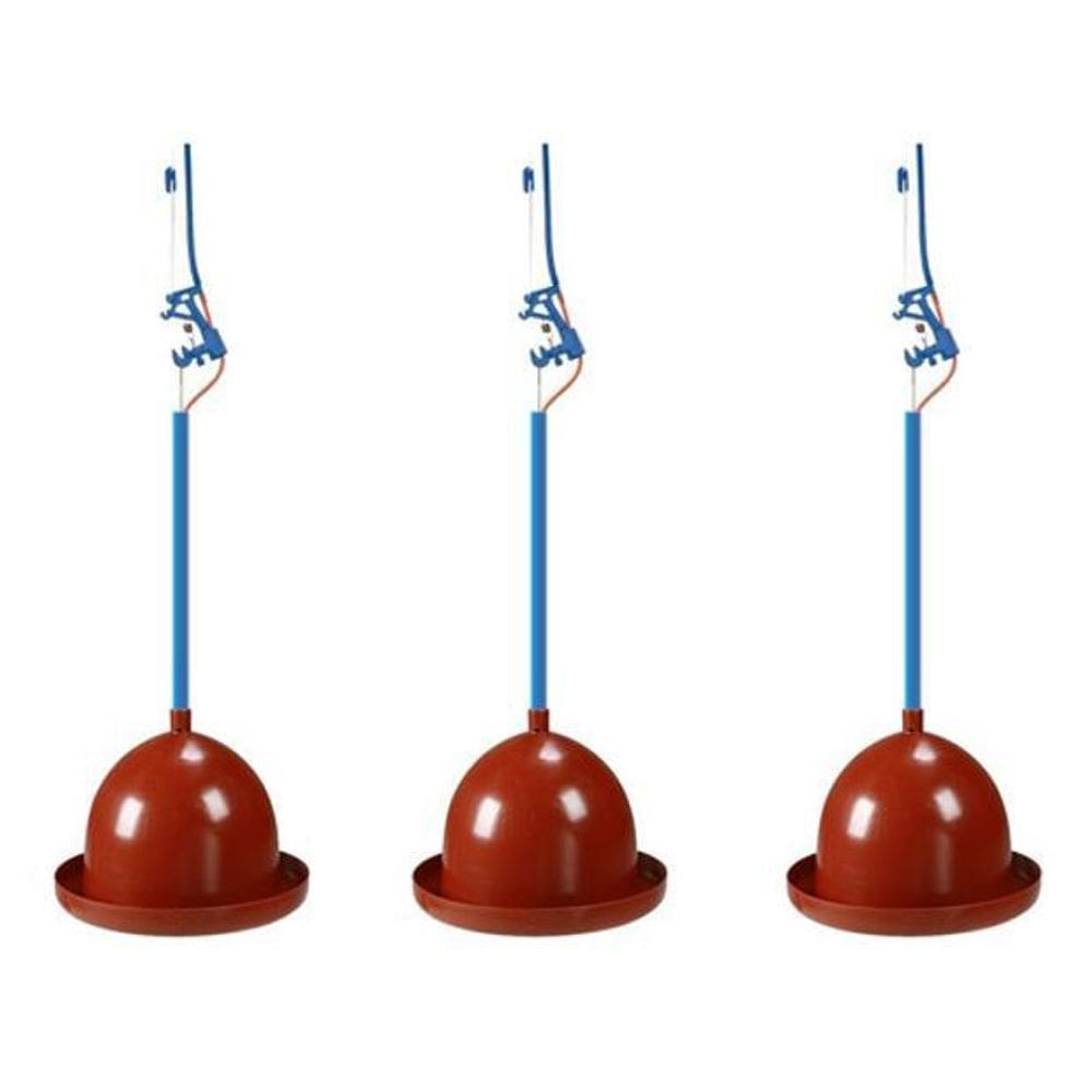 Bebedouro Automático Pendular Aves Opusplast 3 Unidades