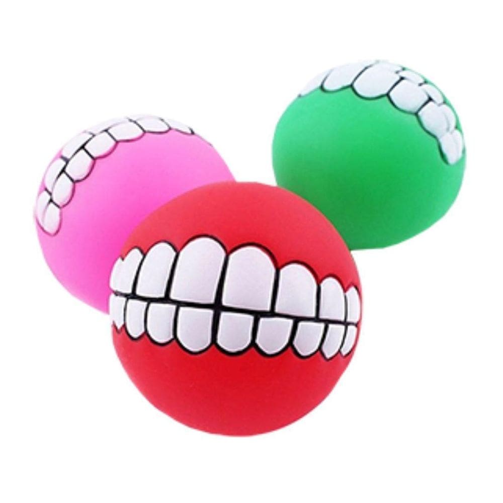 Brinquedo Bola Sorriso Borracha Para Cachorros The Pets