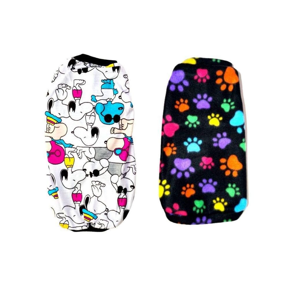 Kit 2 Roupas Para Cães - Pijama E Suéter Preto