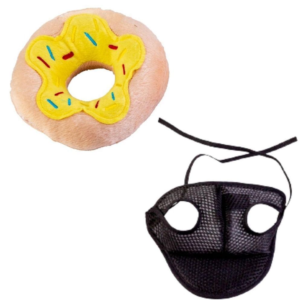 Kit Boné E Pelúcia Rosquinha Para Cães E Gatos - P