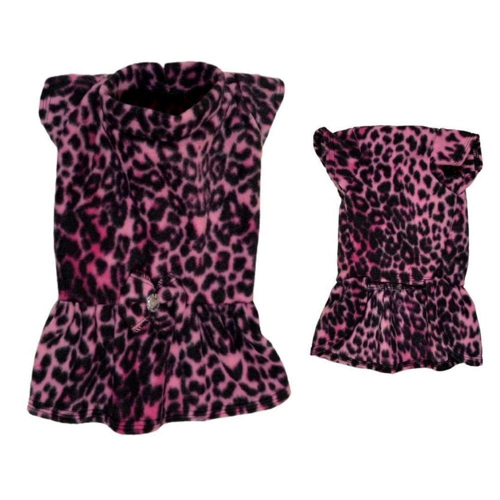 Roupas De Inverno Para Cães E Gatos - Vestido Lilás M