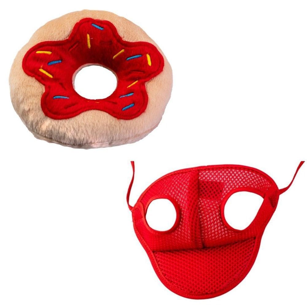 Kit Boné E Pelúcia Rosquinha Para Cães E Gatos - P