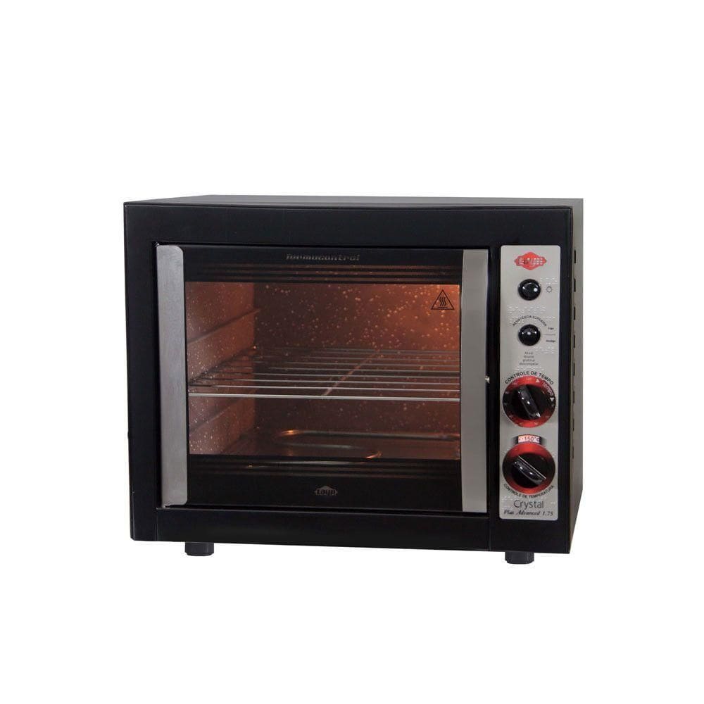 Forno Elétrico Layr 46 Litros Cristal Black Com Timer Preto 220V
