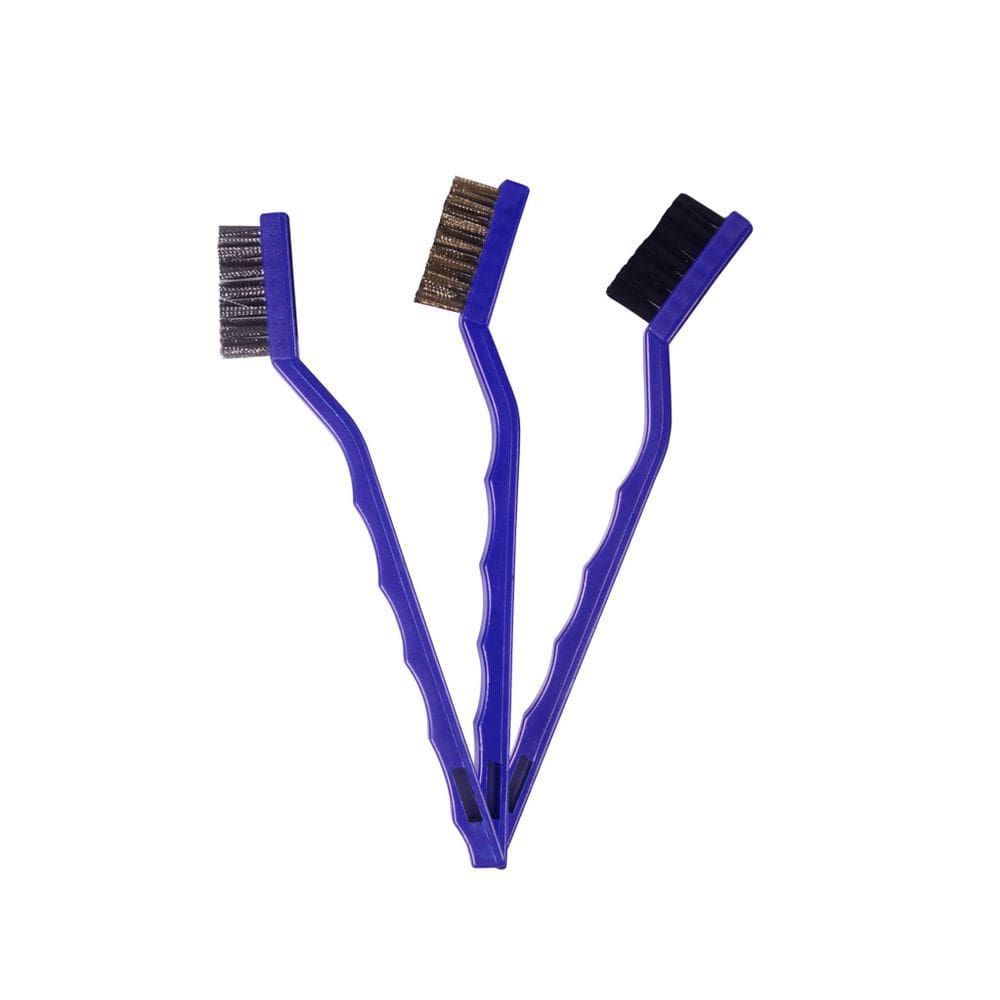 Kit 3 Escovas Detalhamento Nylon Aco Latao Vonixx