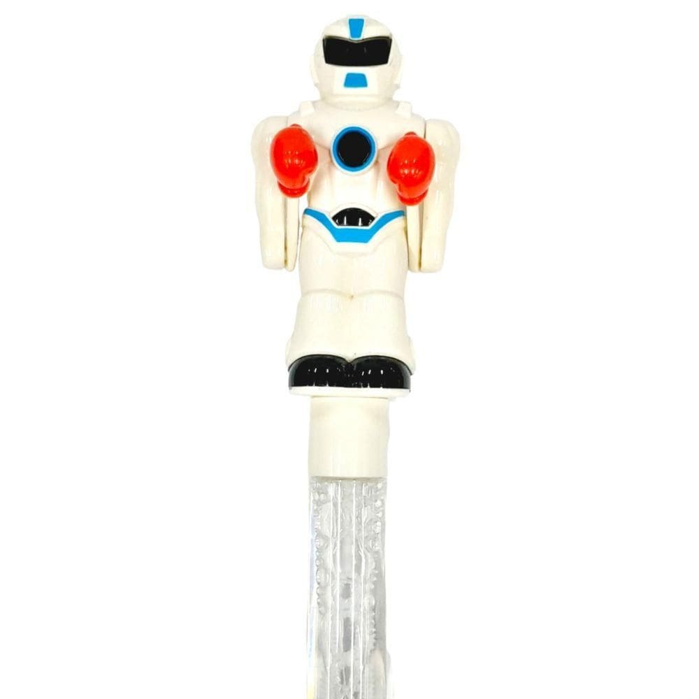 Brinquedo Bolha de Sabão Robô Boxeador Branco - Quanhe