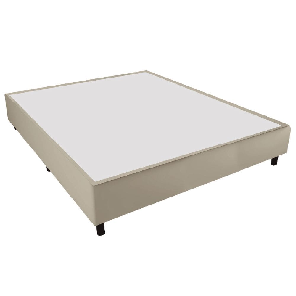 Cama Box Base Casal King 1,93m Suede Marsala