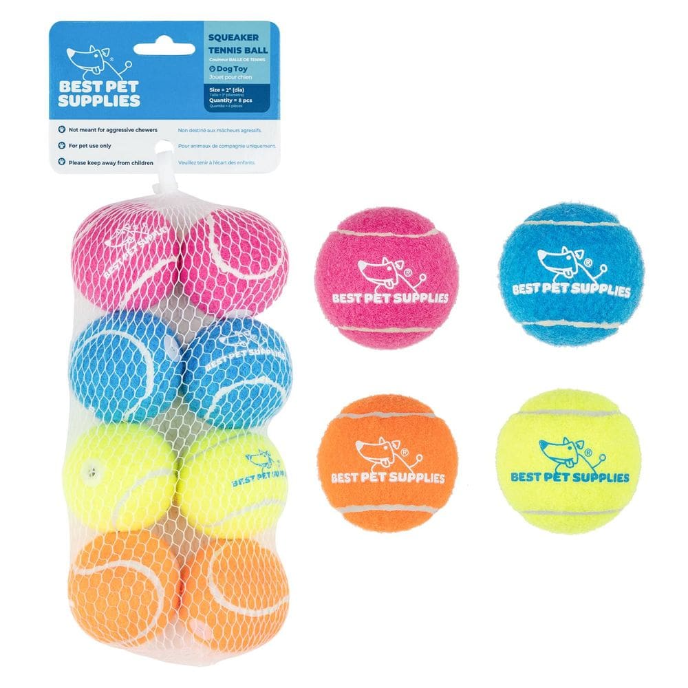 Pacote com 8 brinquedos de tênis Squeaky para cães, os melhores suprimentos para animais de estimação