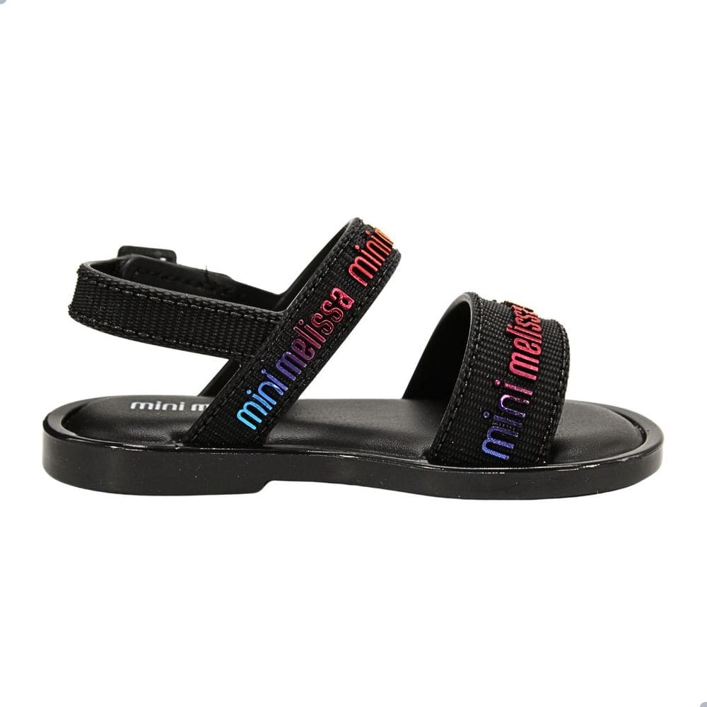 Sandália Mini Melissa Mar Sandal M Lover bb Preto