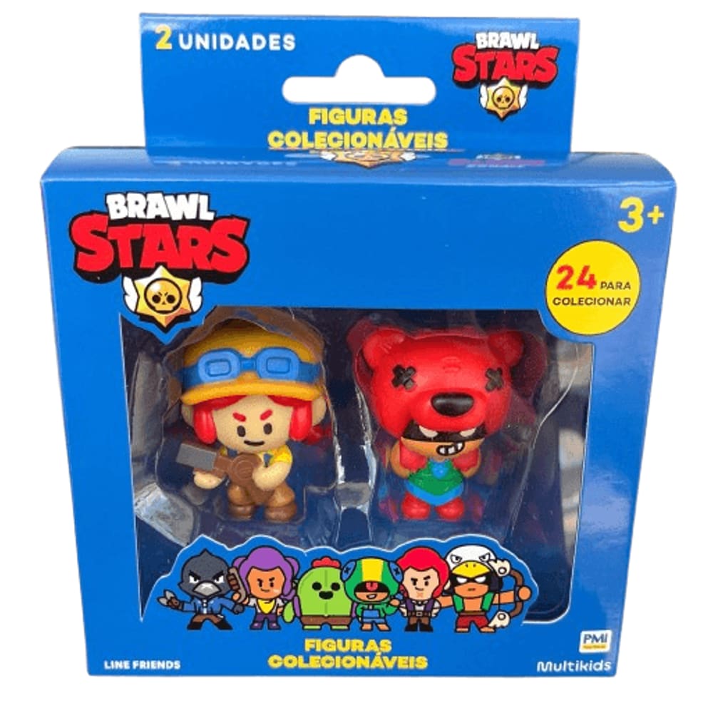 Bonecos Brawl Stars - Jessie e Nita MULTIKIDS