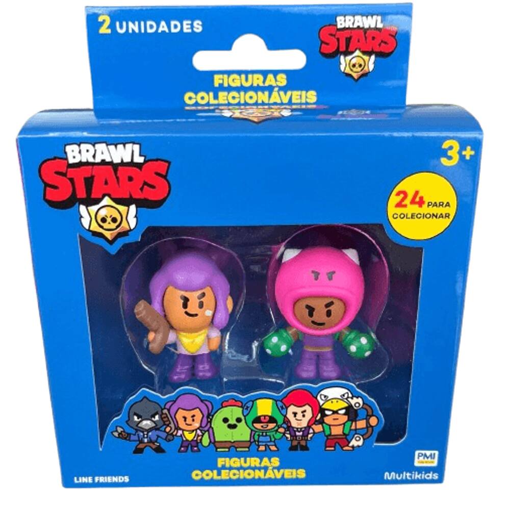 Bonecos Brawl Stars - Shelly e Rosa MULTIKIDS