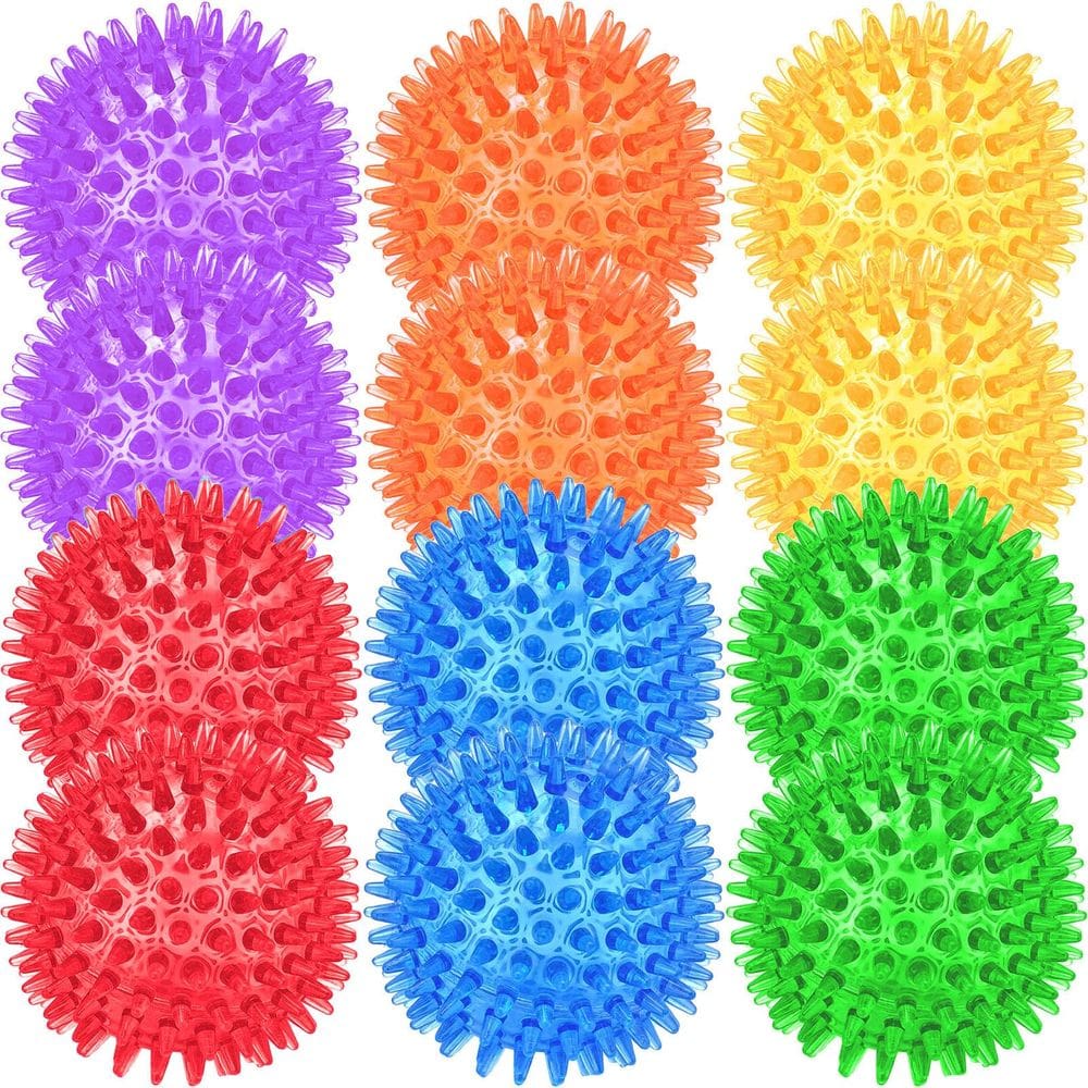 Pacote de brinquedos para cães Beieverluck Squeaky Ball de 2,5 polegadas para cães