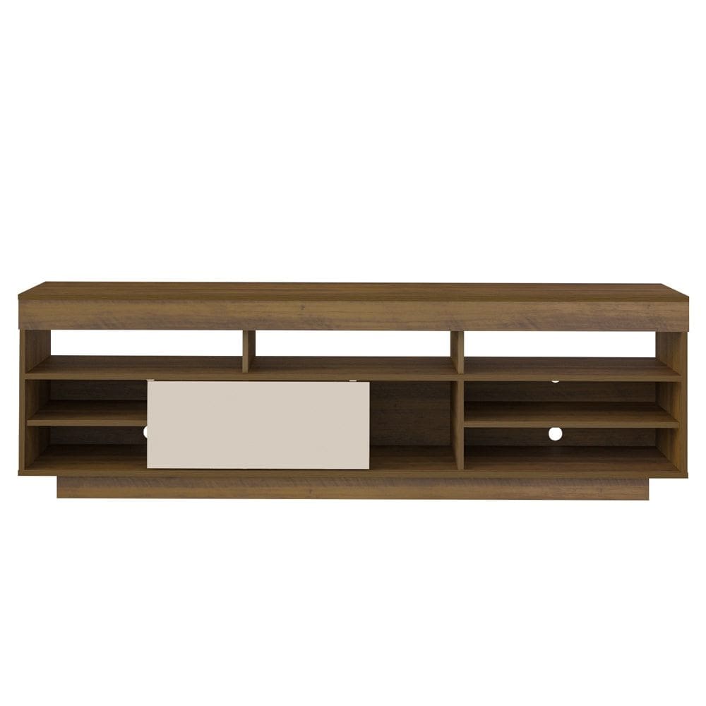 Rack Bancada Tv 75 Pol 180 cm 1P De Correr Pinho Off White ARLY