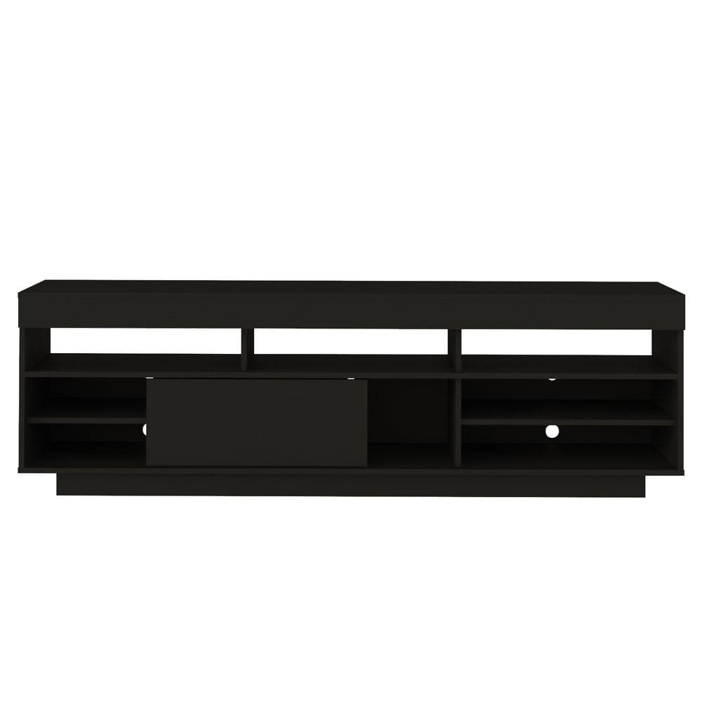 Rack Bancada Tv 75 Pol 180 cm 1P De Correr Preto ARLY