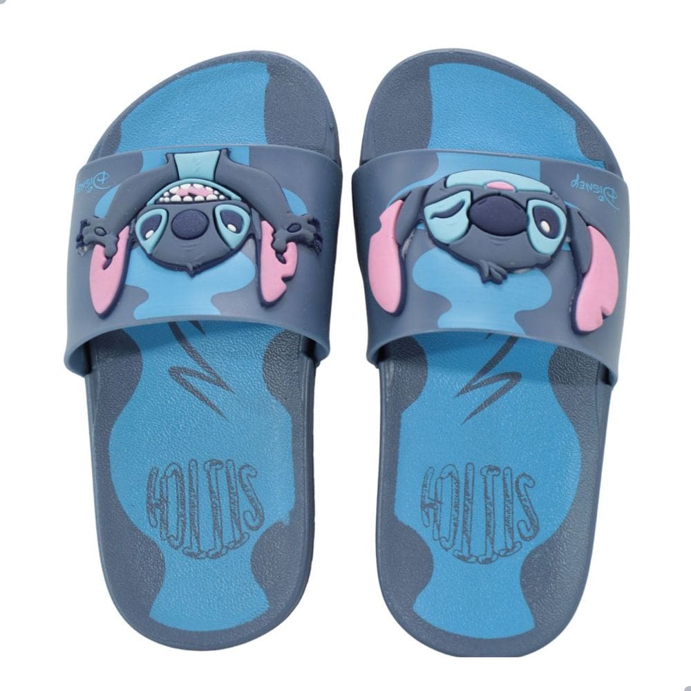 Chinelo Slide Infantil Grendene Kids Disney Mania Azul
